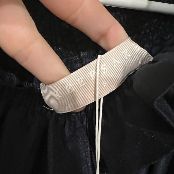 FINAL PRICE DROP NWT Keepsake the Label off the shoulder mini dress in navy blue - Picture 3 of 6